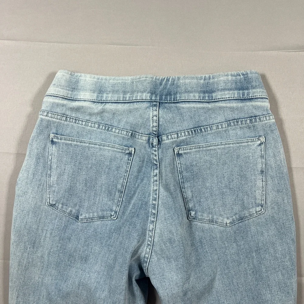 Soft Surroundings The Ultimate Denim Pull On Crop Jeans Women 27 Blue Skinny Leg